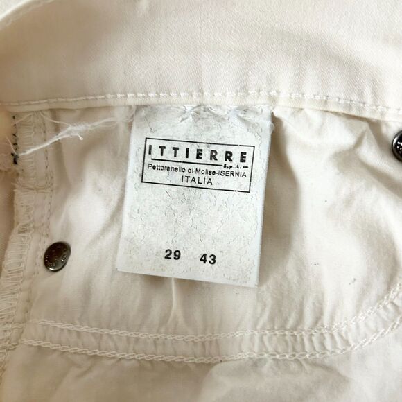 Versace Jeans Couture Ivory White Low Rise Boot Cut Jeans Size 29 - Picture 7 of 8